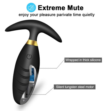 Noire X Wireless Anal Vibrator For Women & Men - Butt Plug Prostate Massager Anal Plug - Toys For Adults Gay