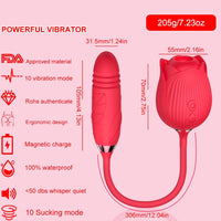 Noire X Rose Extension Vibrator - Clitoris & Nipple Suction Stimulator