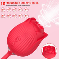 Noire X Rose Extension Vibrator - Clitoris & Nipple Suction Stimulator