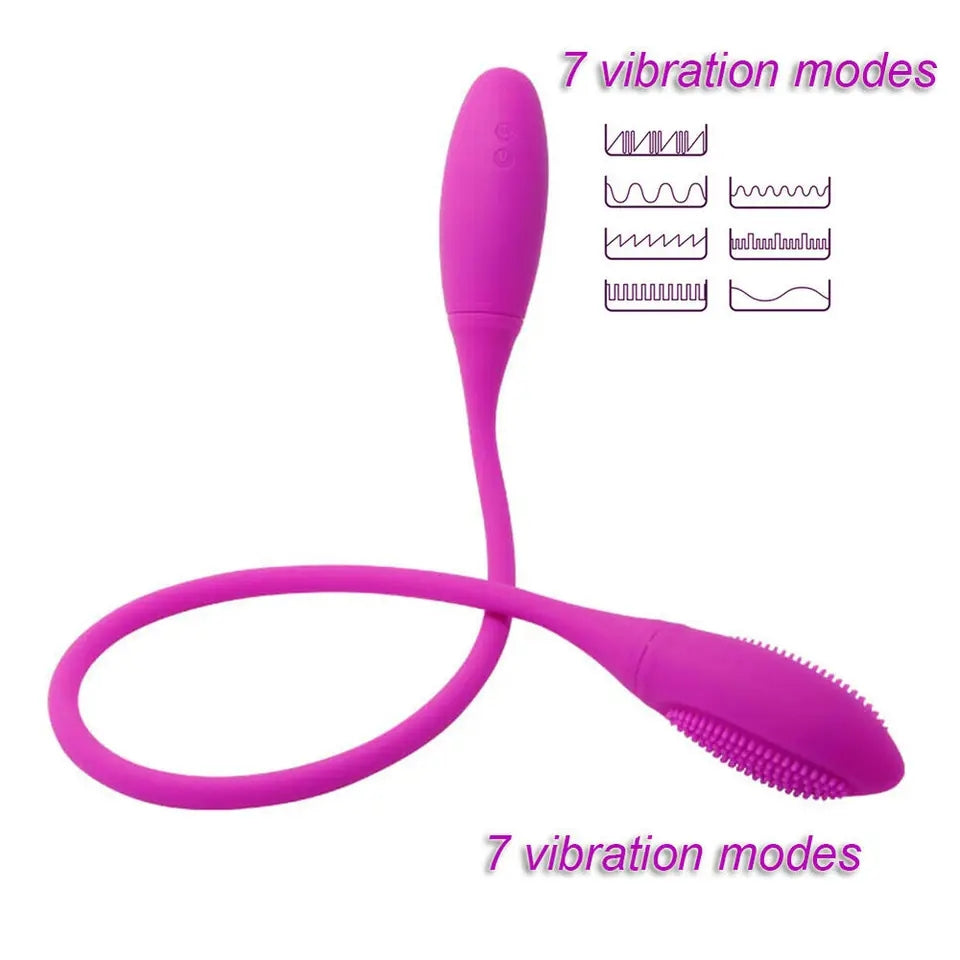 Noire X Double Vibrating Bendable Penetration Lesbian Vibrator - Anal Butt Plug for a Lesbian Couple