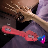 Noire X Rose Vibrator - Clitoris & Nipple Suction Dildo Stimulator