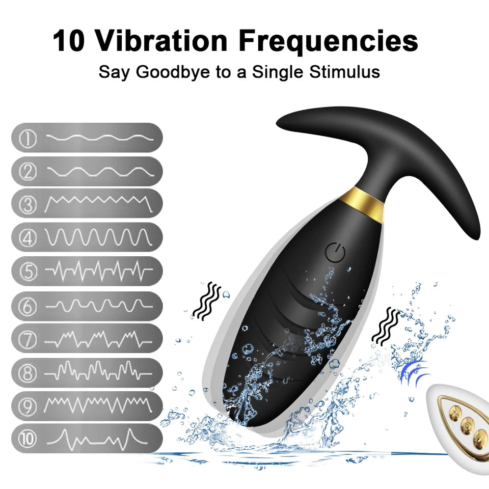 Noire X Wireless Anal Vibrator For Women & Men - Butt Plug Prostate Massager Anal Plug - Toys For Adults Gay