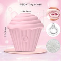 Noire X Pocket Sized Cupcake Suction Toy for Women - Rechargeable Vibrator G Spot Clitoris Stimulator Silicone Sex Toy 18+