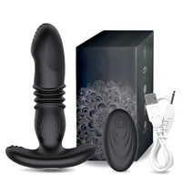 Noire X Thrusting Dildo Anal Vibrator - Wireless Butt Plug Prostate Massager for Men and Women