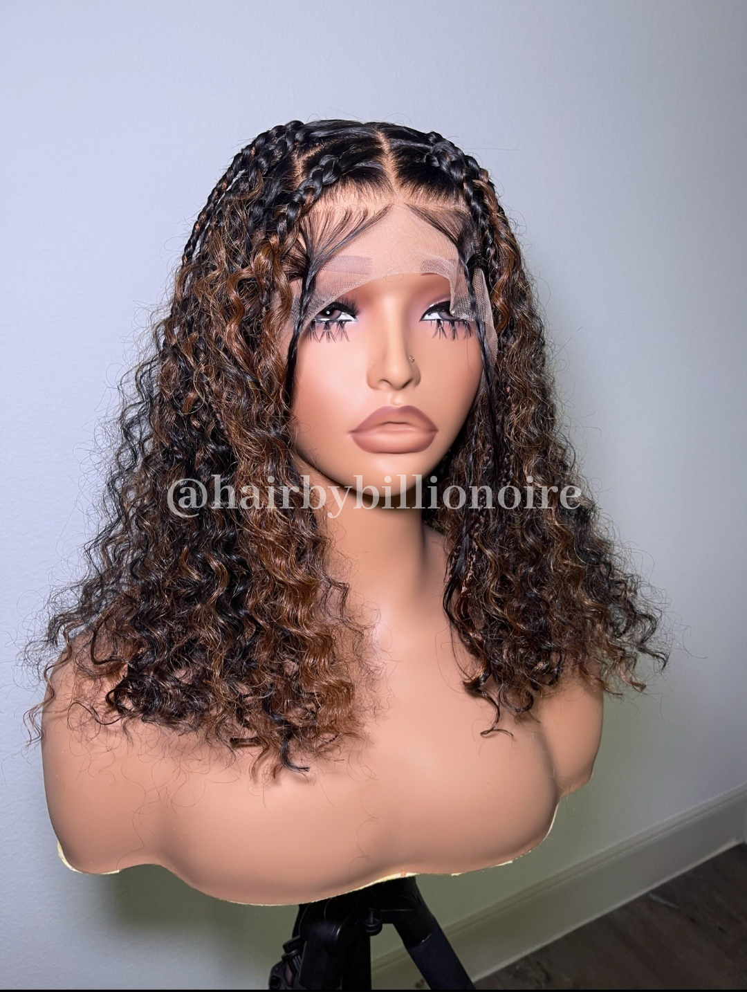 Boho Bob Full HD Lace, Custom Handmade Wig - Human Hair Part Transparent Lace Brazilian Remy Hair