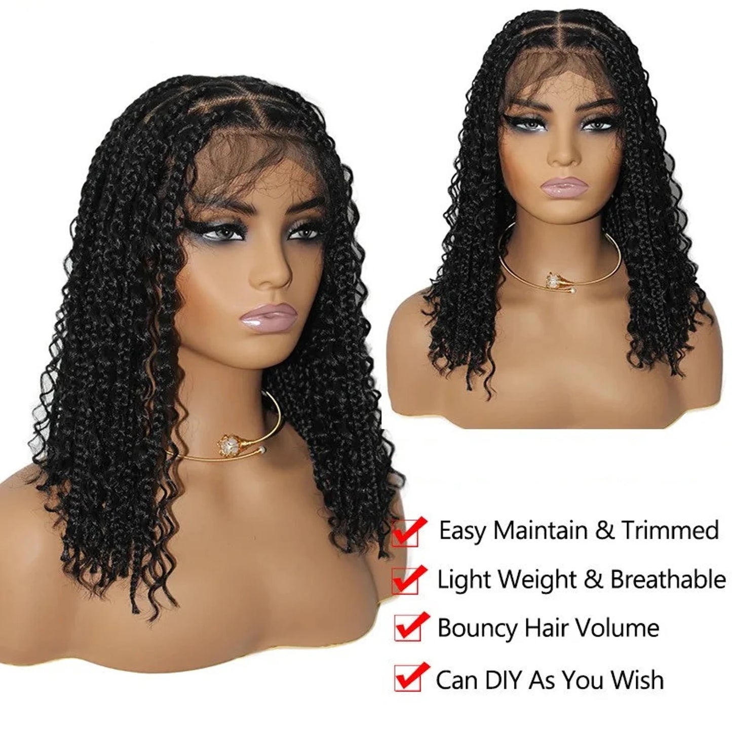 Boho Bob Full HD Lace, Custom Handmade Wig - Human Hair Part Transparent Lace Brazilian Remy Hair